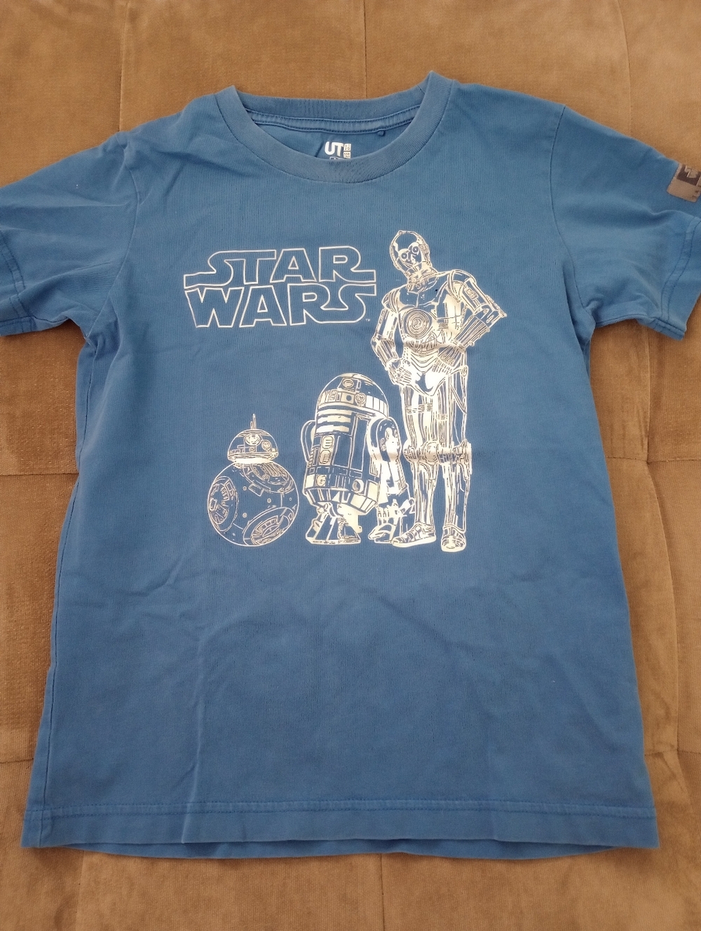 Kids - Uniqlo Blue Star Wars Shirt W/White Graphic